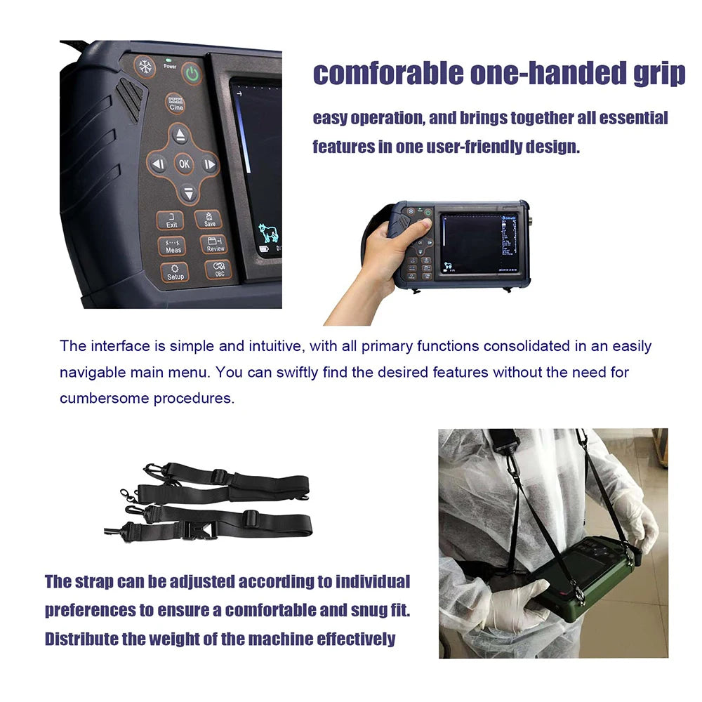 Portable Veterinary Ultrasound Scanner for Pig Sheep Cattle Horse Dog