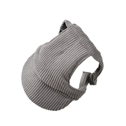 Cute Hat for Cats Dogs Adjustable  Baseball Cap With Ear Hole