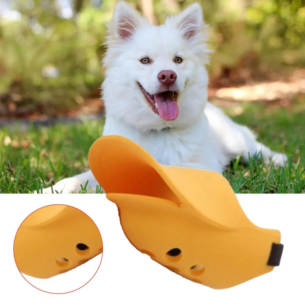 Silicone Duck Muzzle Mask  Anti Bite Stop Barking