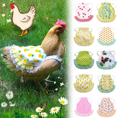 1pcs Farm Hen Feather Retainer Chicken Saddle Strap Apron Double Back Protector