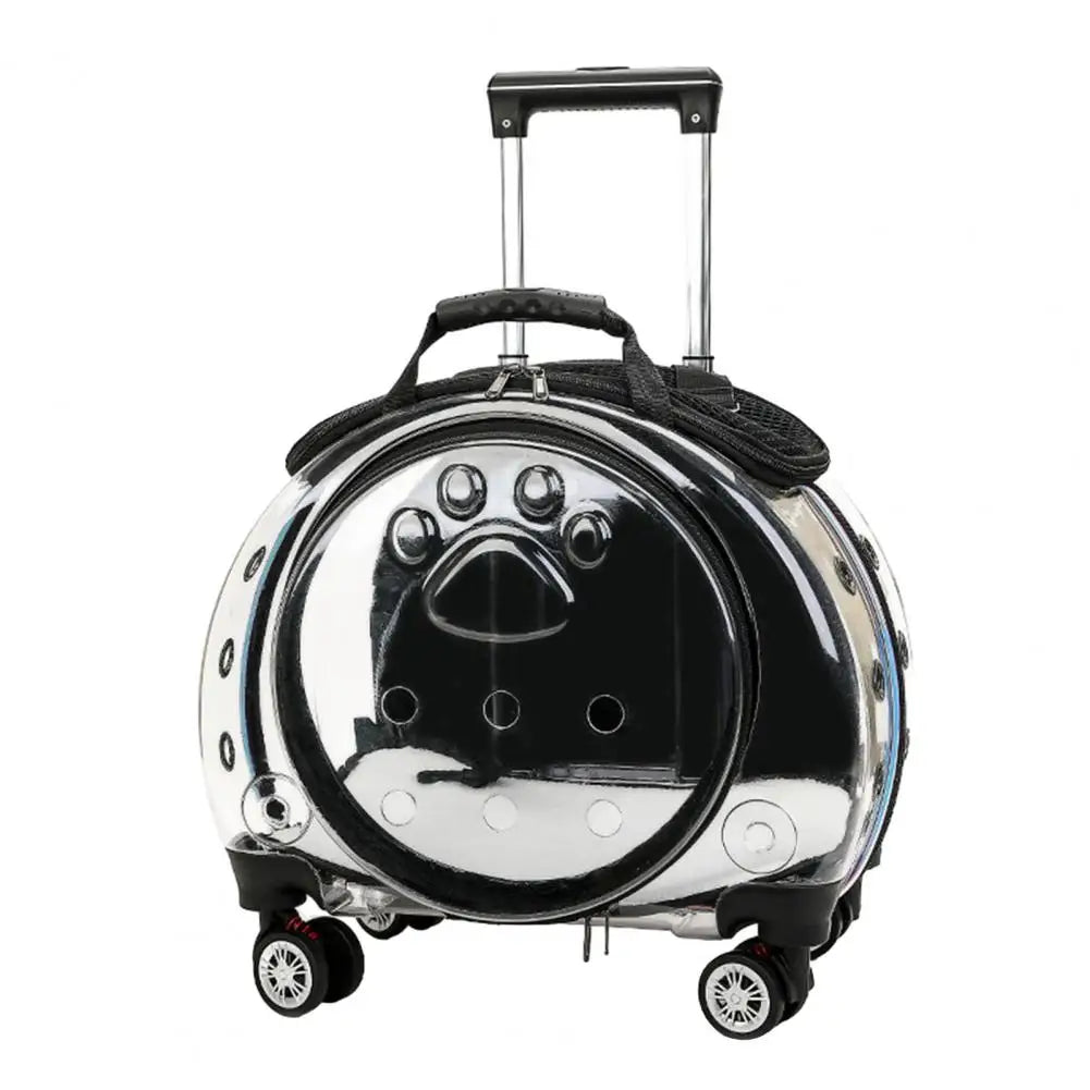 Small Pet Trolley Case with Ventilation Holes Travel Backpack