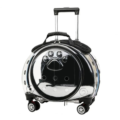 Small Pet Trolley Case with Ventilation Holes Travel Backpack