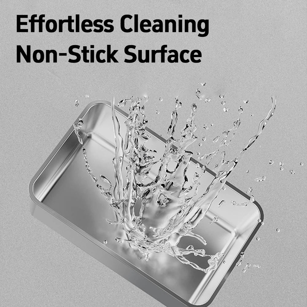 Stainless Steel Cat Litter Box with Flip Cover