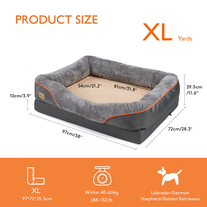 Large Dog waterproof Bed Comfortable Anti Allergy Washable