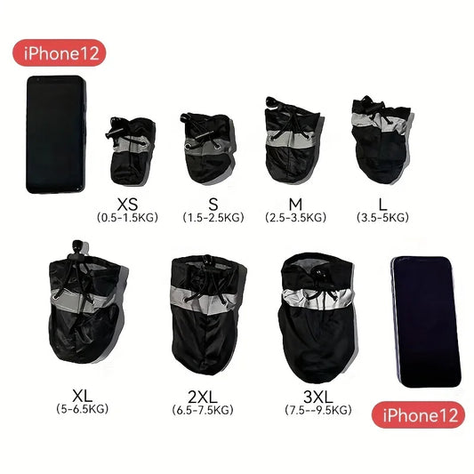 4pcs Water-Resistant Dog Shoes For Small Dogs
