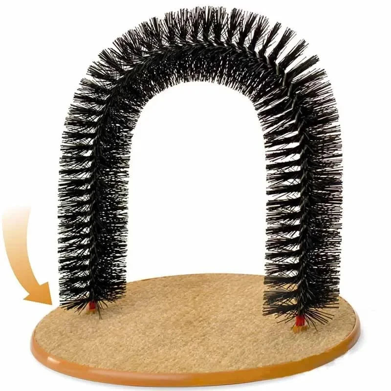 Cat Toy Arch Self Groom Feline with A Massage Brush