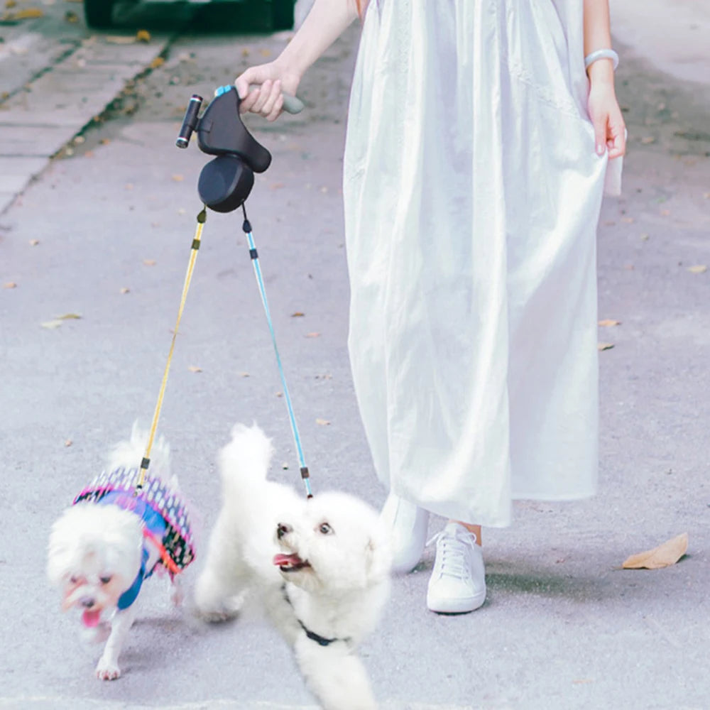 Walk 2 Dogs Retractable Leash