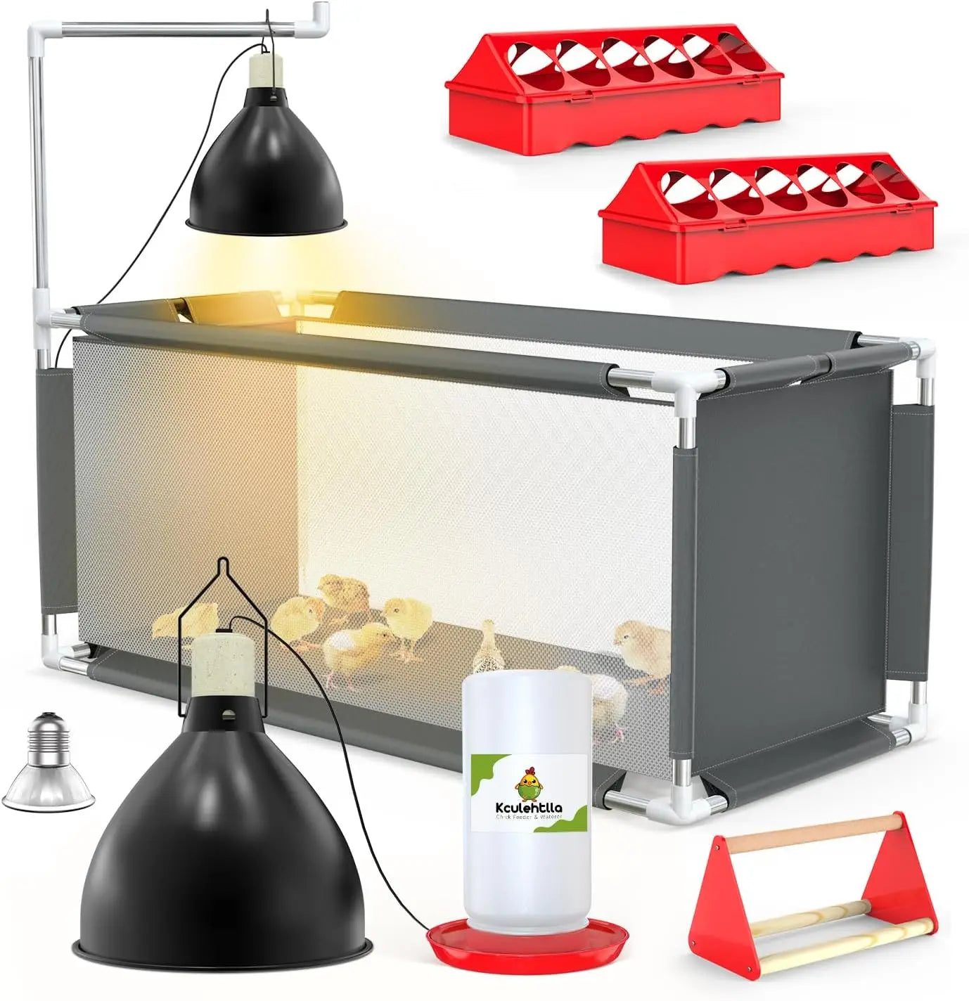 Chicken Brooder Box Starter Kit, 10.6 ft³ Indoor
