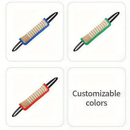 Durable Jute Dog Chew Toy - Bite-Resistant Teething Stick Dental Health Care