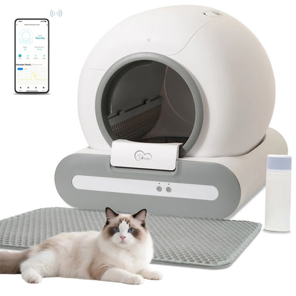 Self-Cleaning Cat Litter Box App Control, ONLY Supports 2.4G WiFi