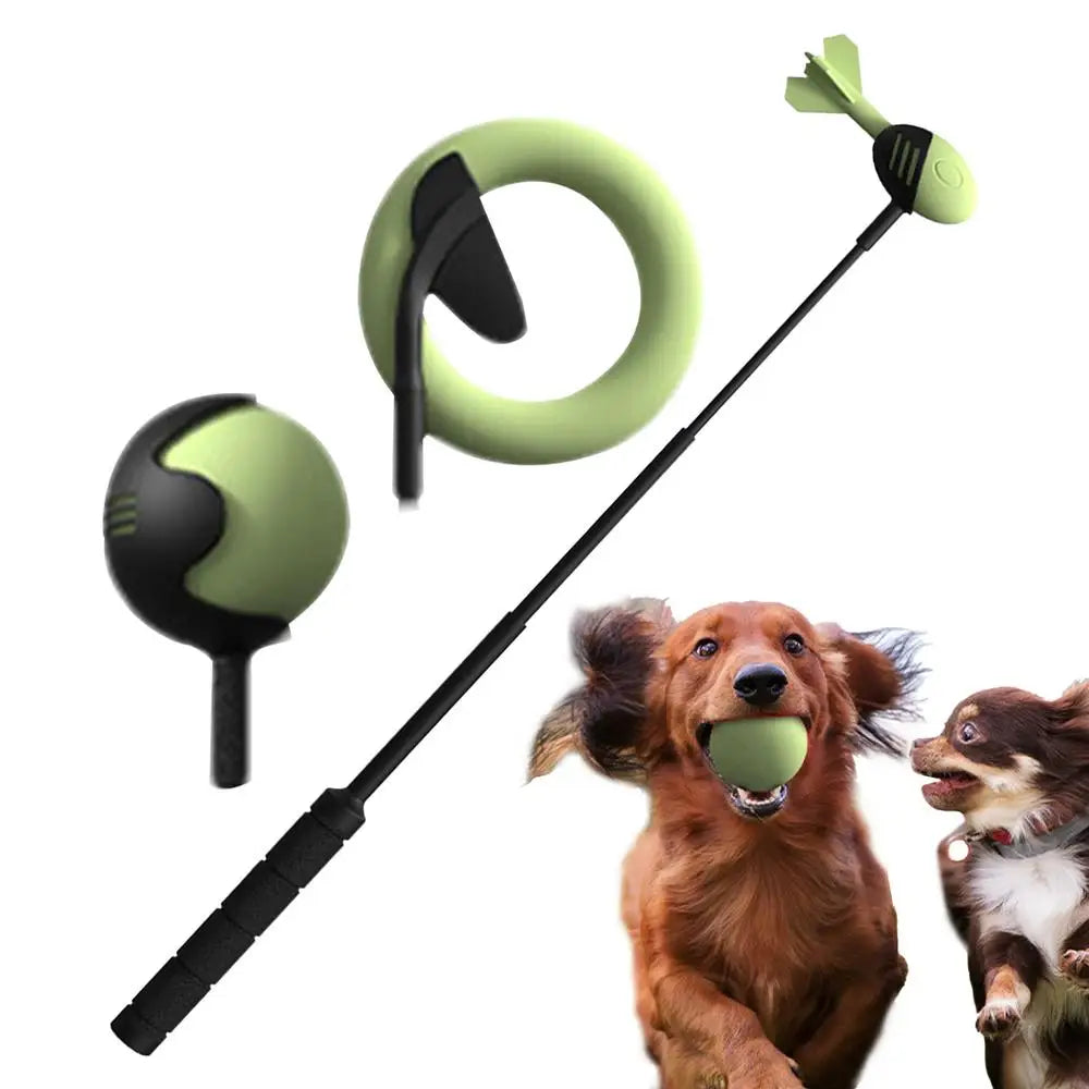 Pet Hand  Stick Throwing Ball Toy, Tennis Launcher
