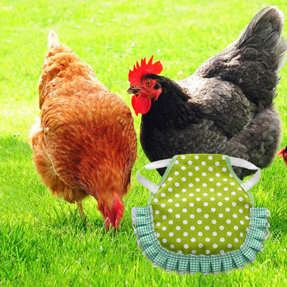 1pcs Farm Hen Feather Retainer Chicken Saddle Strap Apron Double Back Protector