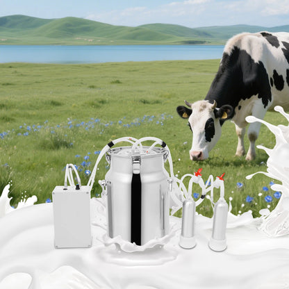 Electric Milking Machine for Cows Goats Stainless Steel