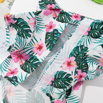 Hawaiian Style  Dog Shirts for Small Medium Dogs Puppy Cat