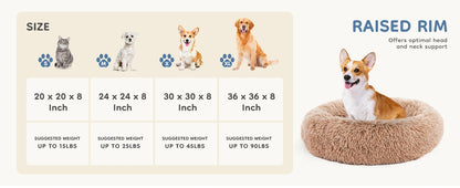 Calming Bed for Medium to Large Dogs Washable