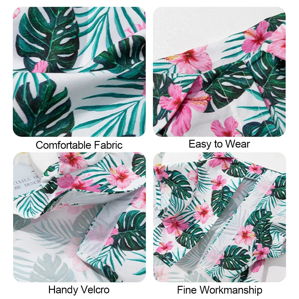 Hawaiian Style  Dog Shirts for Small Medium Dogs Puppy Cat