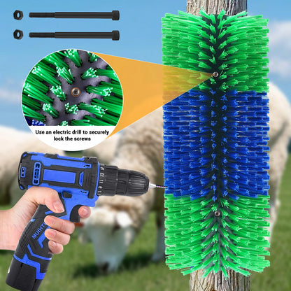 Livestock Scratch Brushes, Full Massage Grooming Brush Kit,