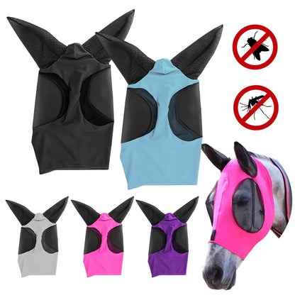 Anti Fly Stretchy Knitted Mesh Mask Ear Protection