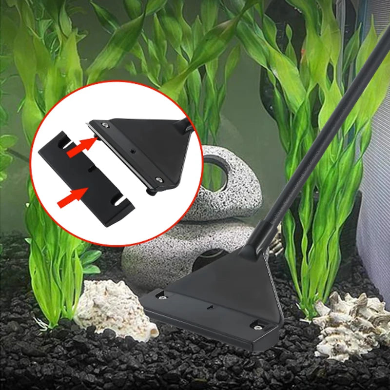 Aquarium Algae Scraper – Dual‑Use Flat Sand & Glass Cleaner