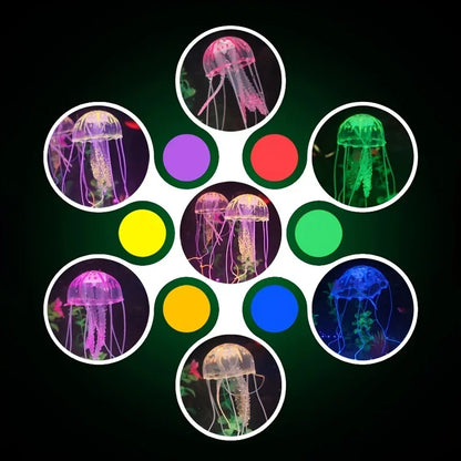 Artificial Swim Glow Jellyfish for Fish Tank Aquarium Underwater Decoration