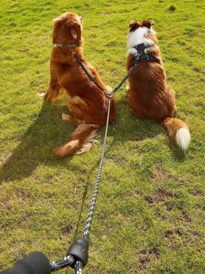 Retractable Dog Leash With Reflective Strip Outdoor Pet Walking Leash