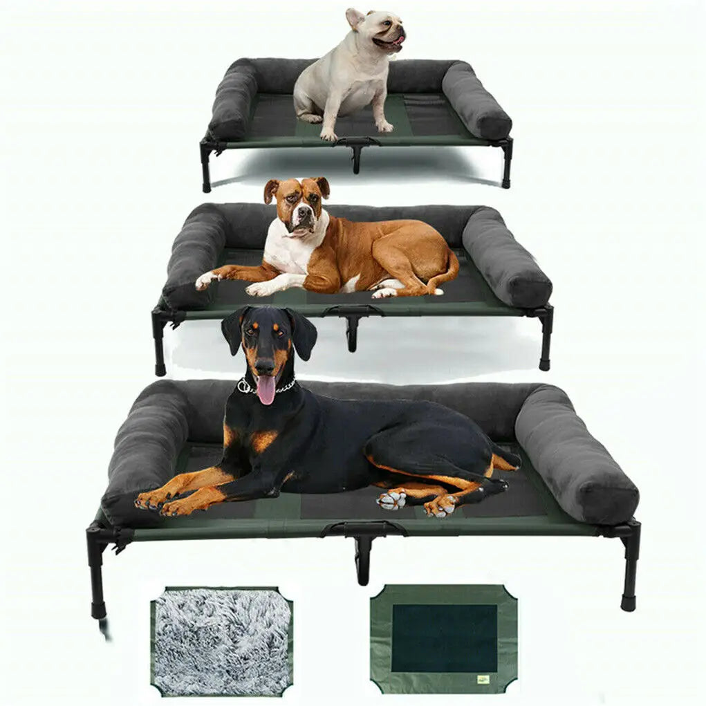 Bed for Dogs and Cats Indoor Outdoor Elevated Pet Lounger L XL 2XL