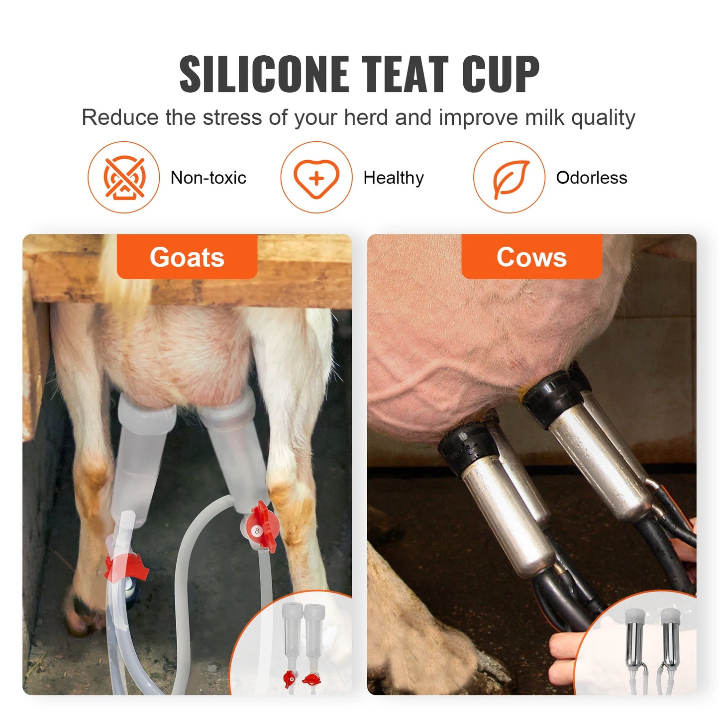 Milking Machine Stainless Steel Automatic Pulsation Cup Tubes