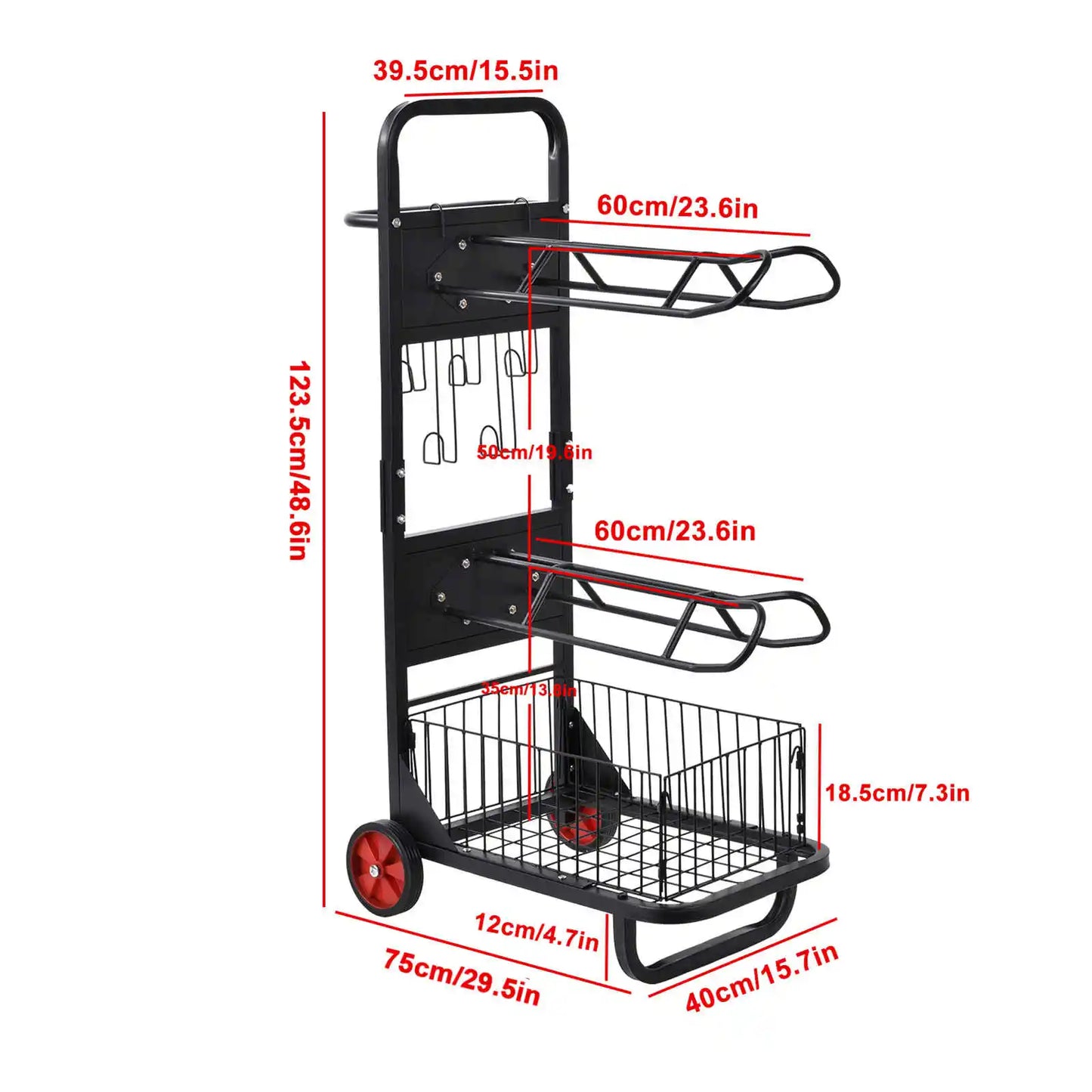 Portable Saddle Stand with Wheels,Heavy Duty