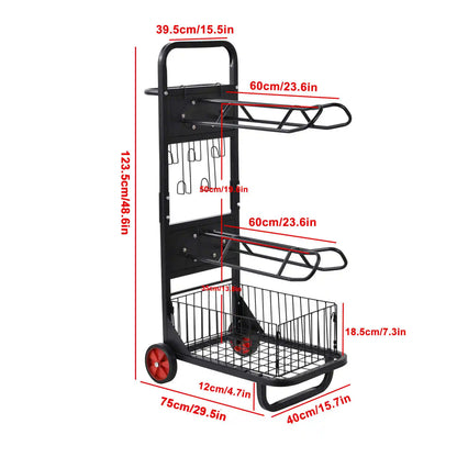 Portable Saddle Stand with Wheels,Heavy Duty