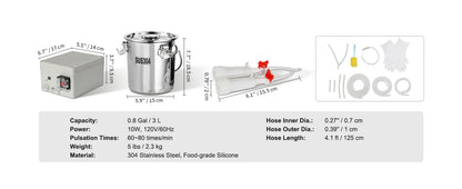 Milking Machine Stainless Steel Automatic Pulsation Cup Tubes