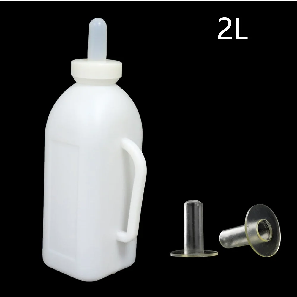 Milk Bottles Calves Goat Milk Bottles Milk Cups Vertical  Plastic Bottles 2L Animals Cows Cattle Calf Silicone
