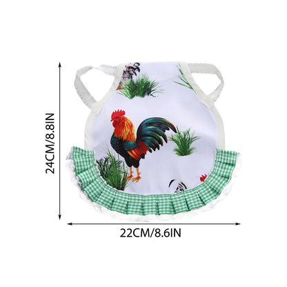1pcs Farm Hen Feather Retainer Chicken Saddle Strap Apron Double Back Protector