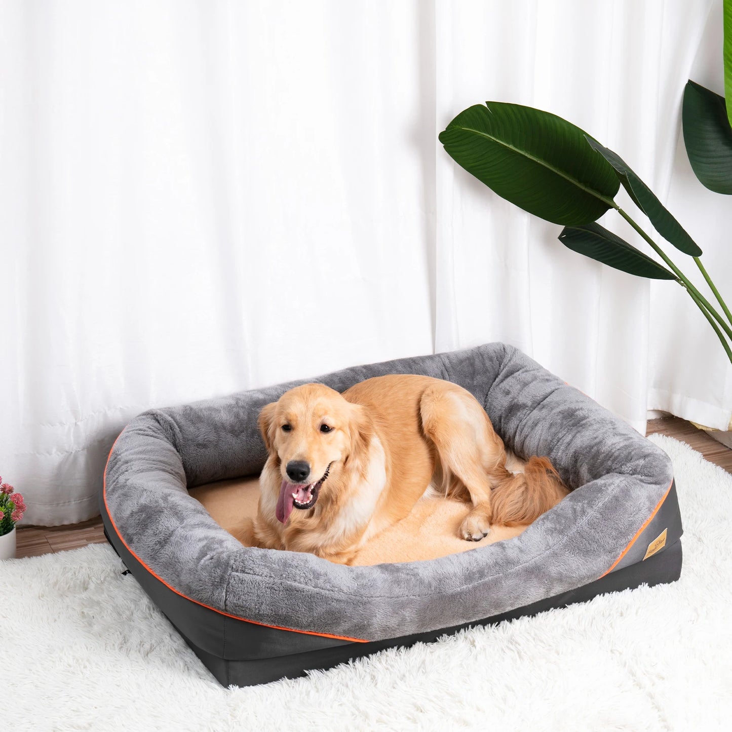 Large Dog waterproof Bed Comfortable Anti Allergy Washable