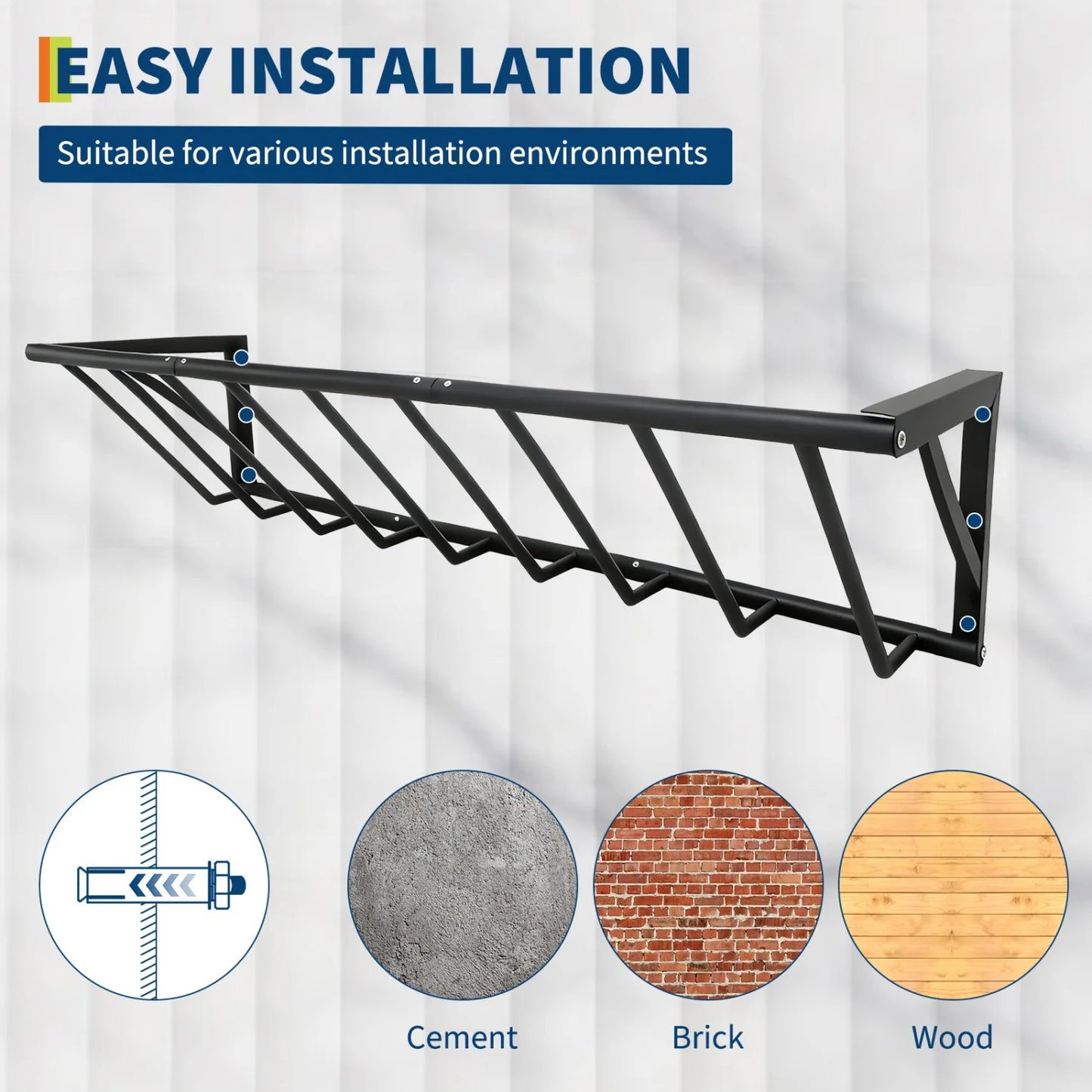 Wall Mount Hay Feeder Rack, Heavy Duty Carbon Steel Hay Holder
