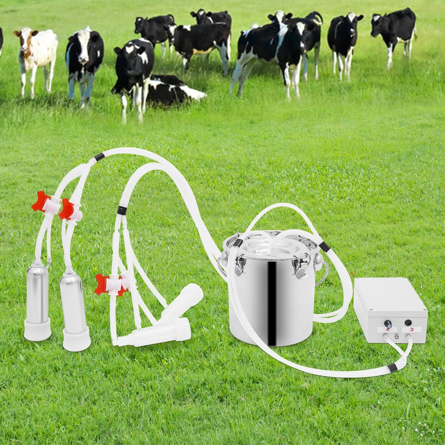 5L/10L Electric Cow Milking Machine Speed Pulsating Vacuum Pump