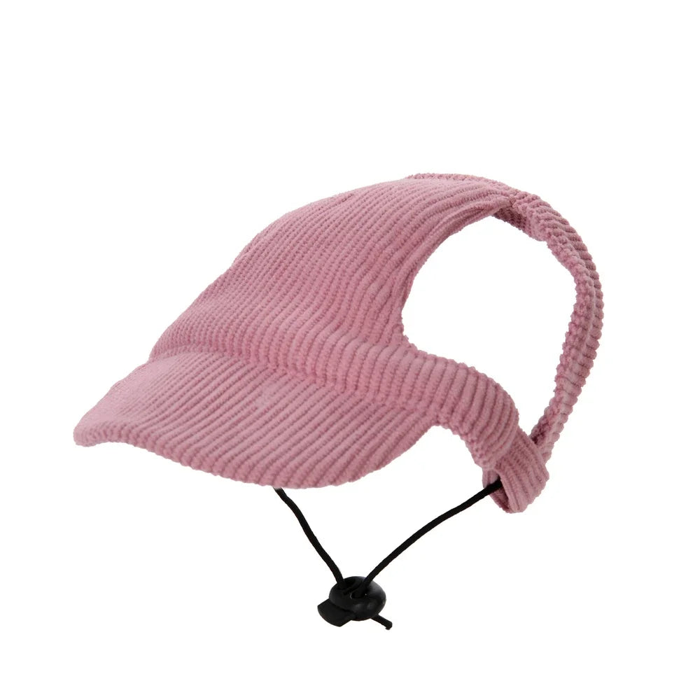 Cute Hat for Cats Dogs Adjustable  Baseball Cap With Ear Hole