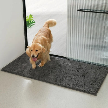 Dog Door Mat For Muddy Paws, Absorbs Moisture And Dirt