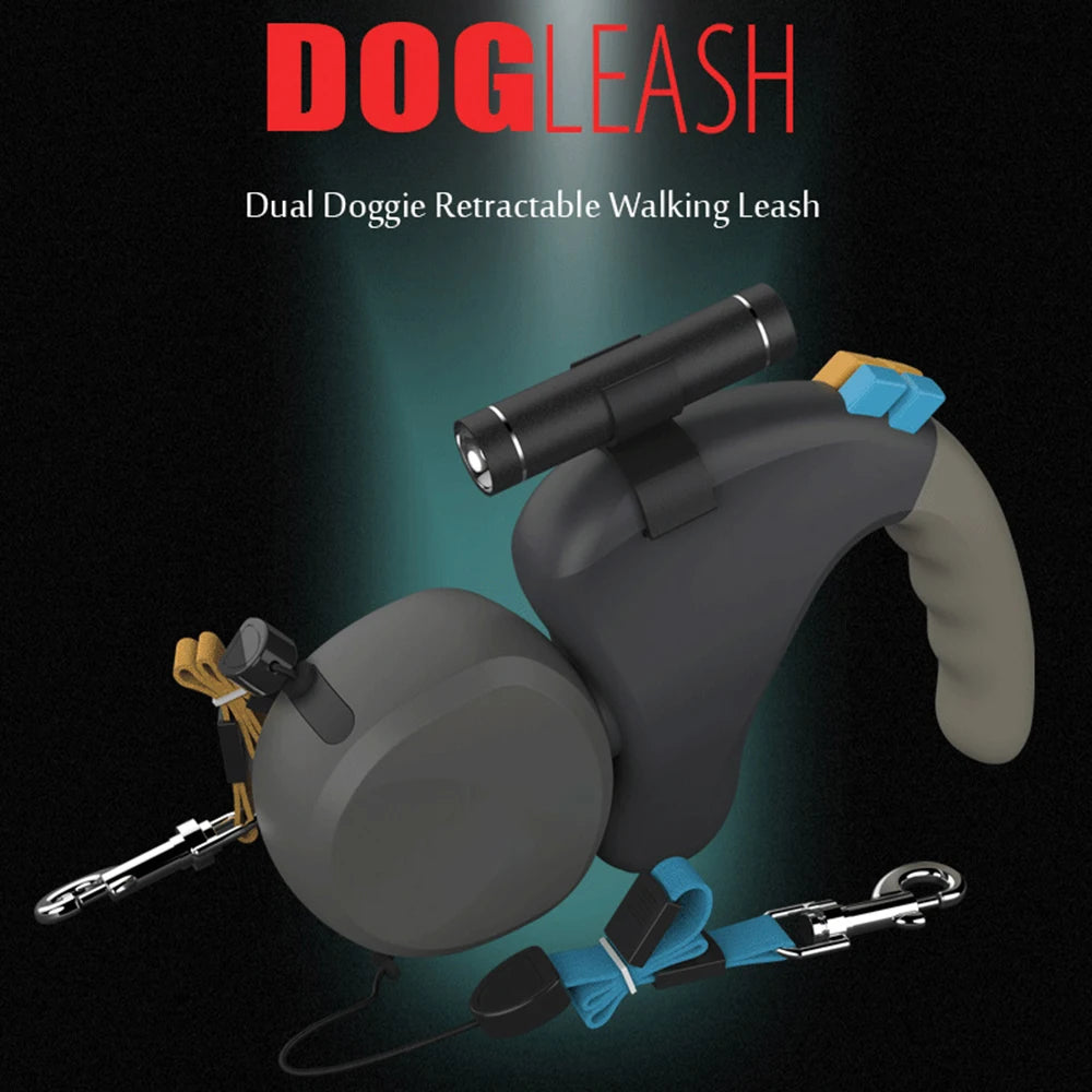 Walk 2 Dogs Retractable Leash