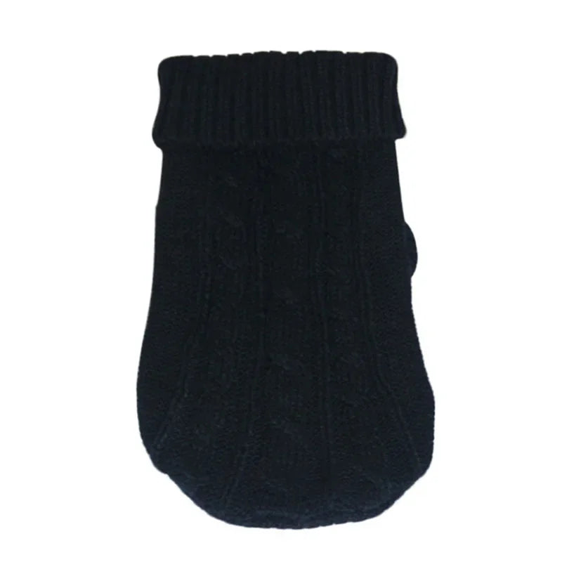 Knitted Dog Winter Sweater – Warm Soft Pet Pullover for Small & Medium Dogs