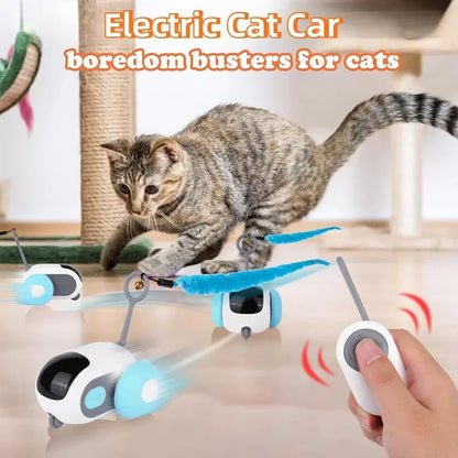 Automatic Rolling Remote Control Toy Car Interactive Cats