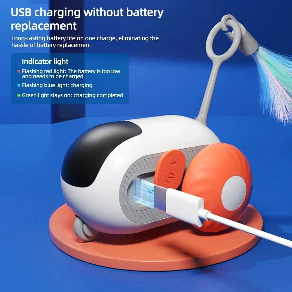 Automatic Rolling Remote Control Toy Car Interactive Cats