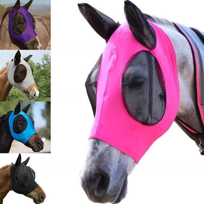 Anti Fly Stretchy Knitted Mesh Mask Ear Protection