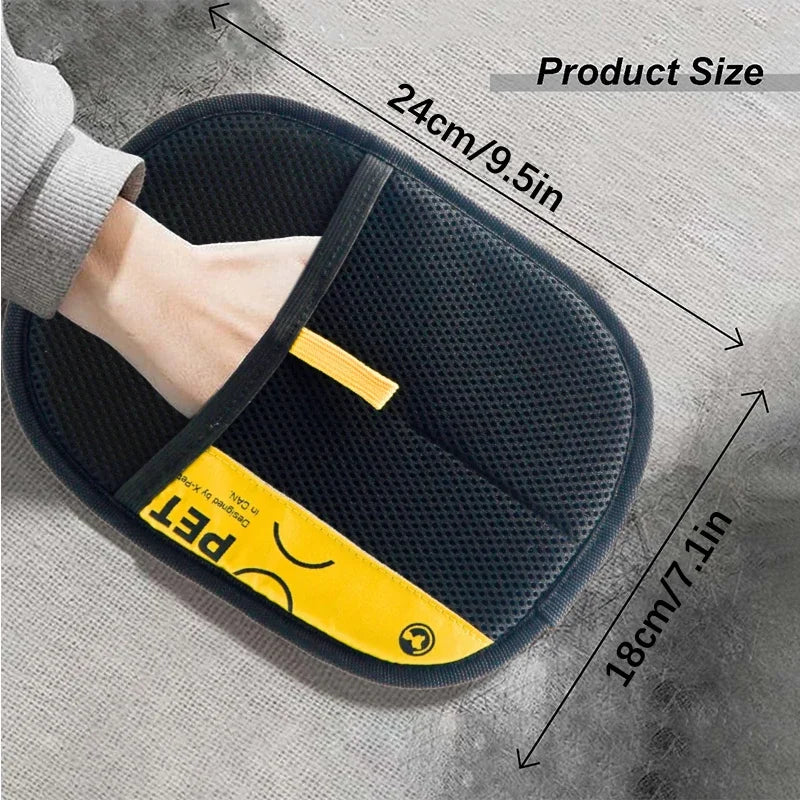 Pet Hair Remover Gloves Electrostatic for Cats Dogs, Reusable Washable
