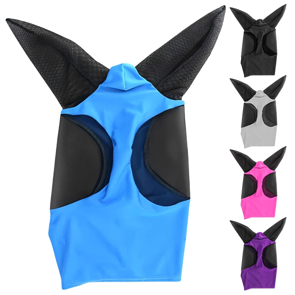 Anti Fly Stretchy Knitted Mesh Mask Ear Protection
