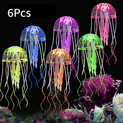 Artificial Swim Glow Jellyfish for Fish Tank Aquarium Underwater Decoration