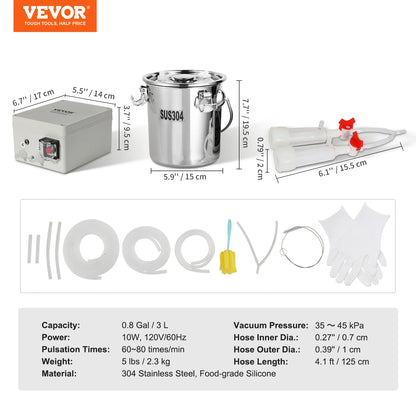 Milking Machine Stainless Steel Automatic Pulsation Cup Tubes