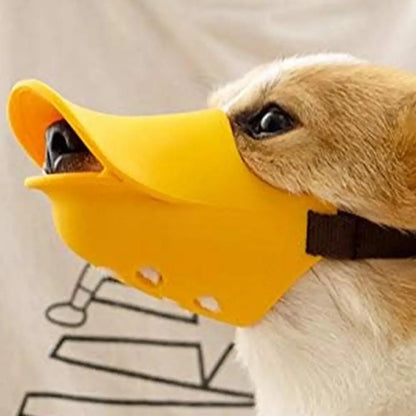 Silicone Duck Muzzle Mask  Anti Bite Stop Barking