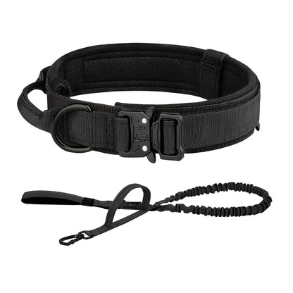Adjustable Tactical Dog Collar And Leash Set