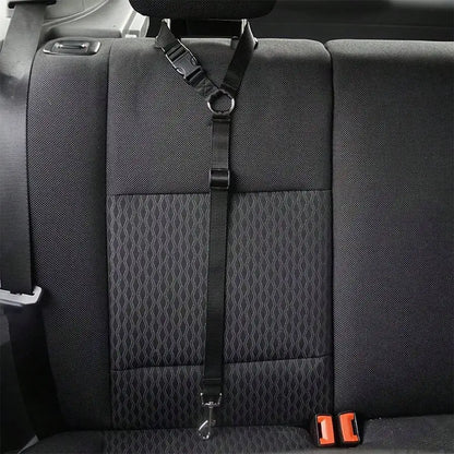 1pc Car Belt, Dog Cat Car Leash, Retractable Backseat Tether
