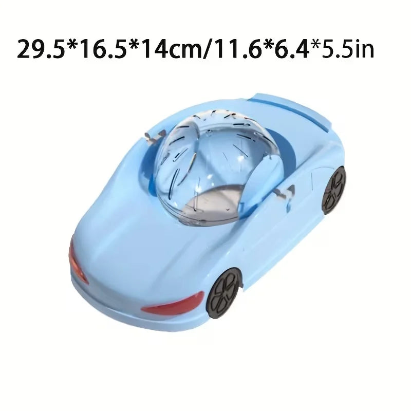 A super sized pet sports car toy with rolling balls hamster pets,